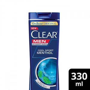 Clear Shampoo Men Cool Sport Menthol Anti Dandruff 330ml