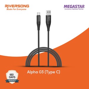 Riversong CT56 Alpha 03 Premium Nylon Braided Fast Charging Type-C Cable