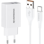 Riversong AD29-M SafeKub D2 (2.4A) Charger With Micro Cable
