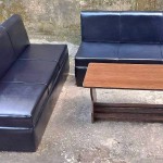 5 sitter Sofaset leather finish